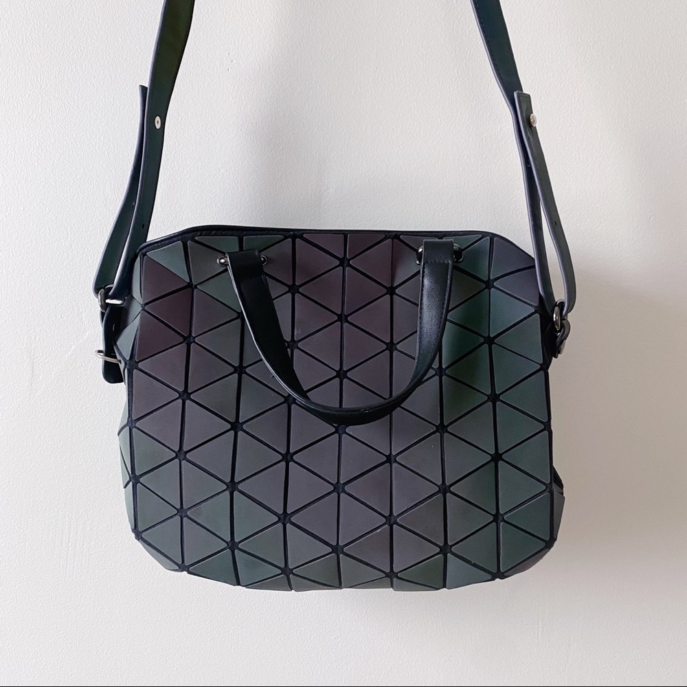 Bao Bao Issey Miyake geometric iridescent tile purse